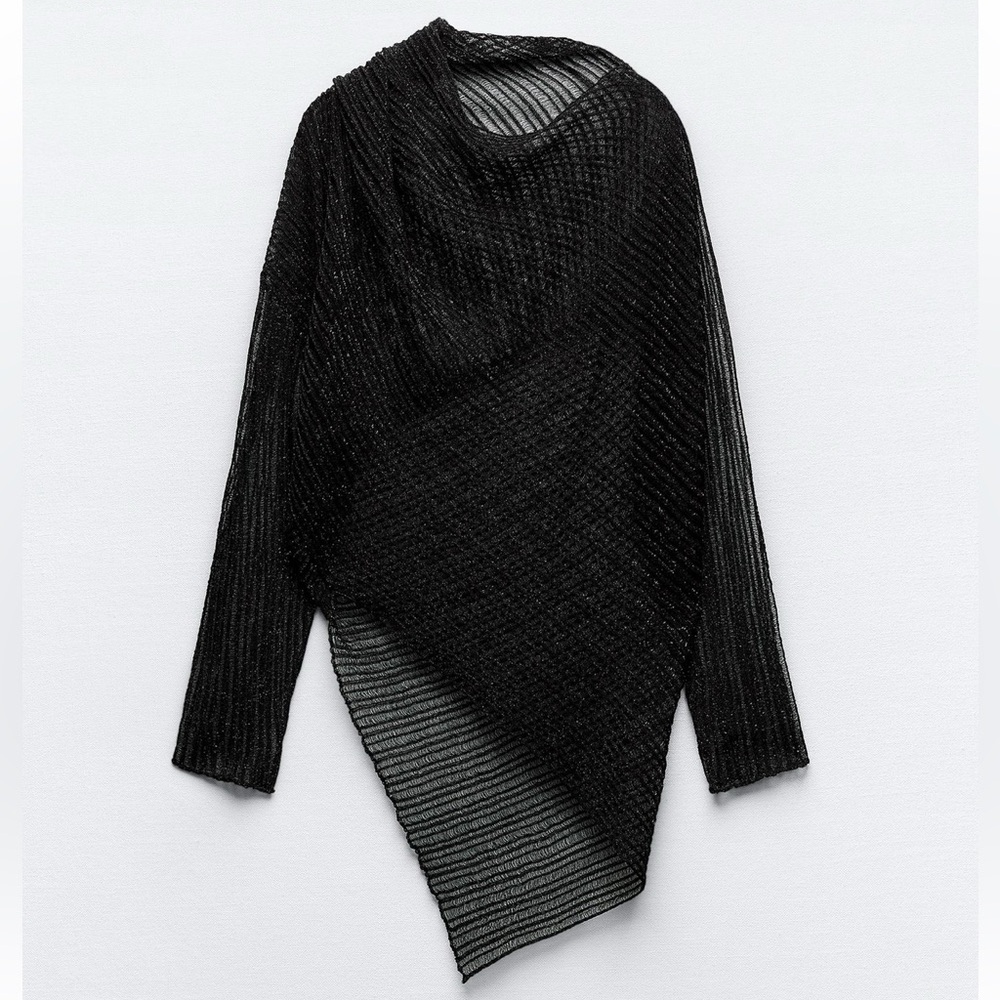 Zara Asymmetrical Knit Top